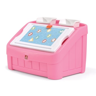 2 In Toy Box and Art Lid Pink